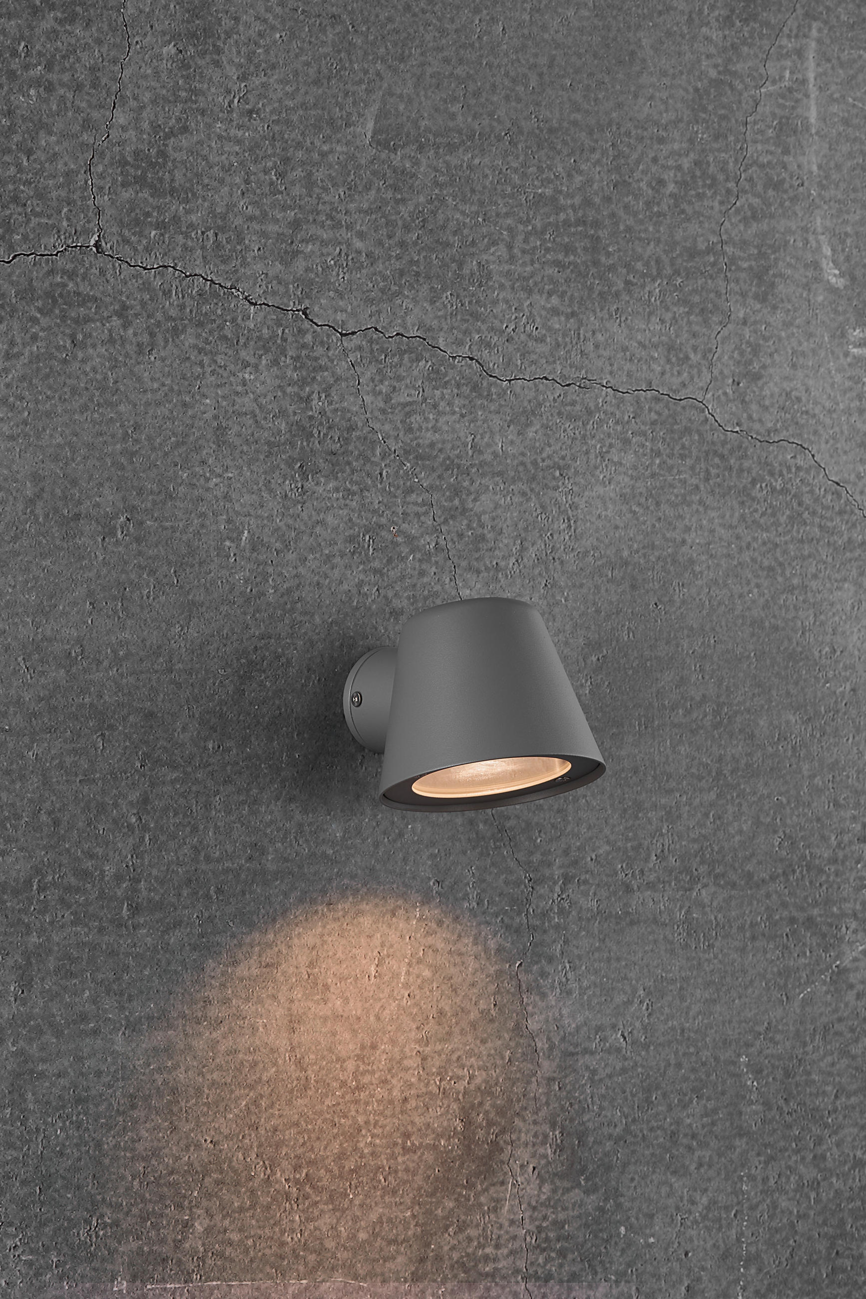 AUßENWANDLEUCHTE 11,7/10,5/14,7 cm   - Grau, Design, Metall (11,7/10,5/14,7cm) - Nordlux