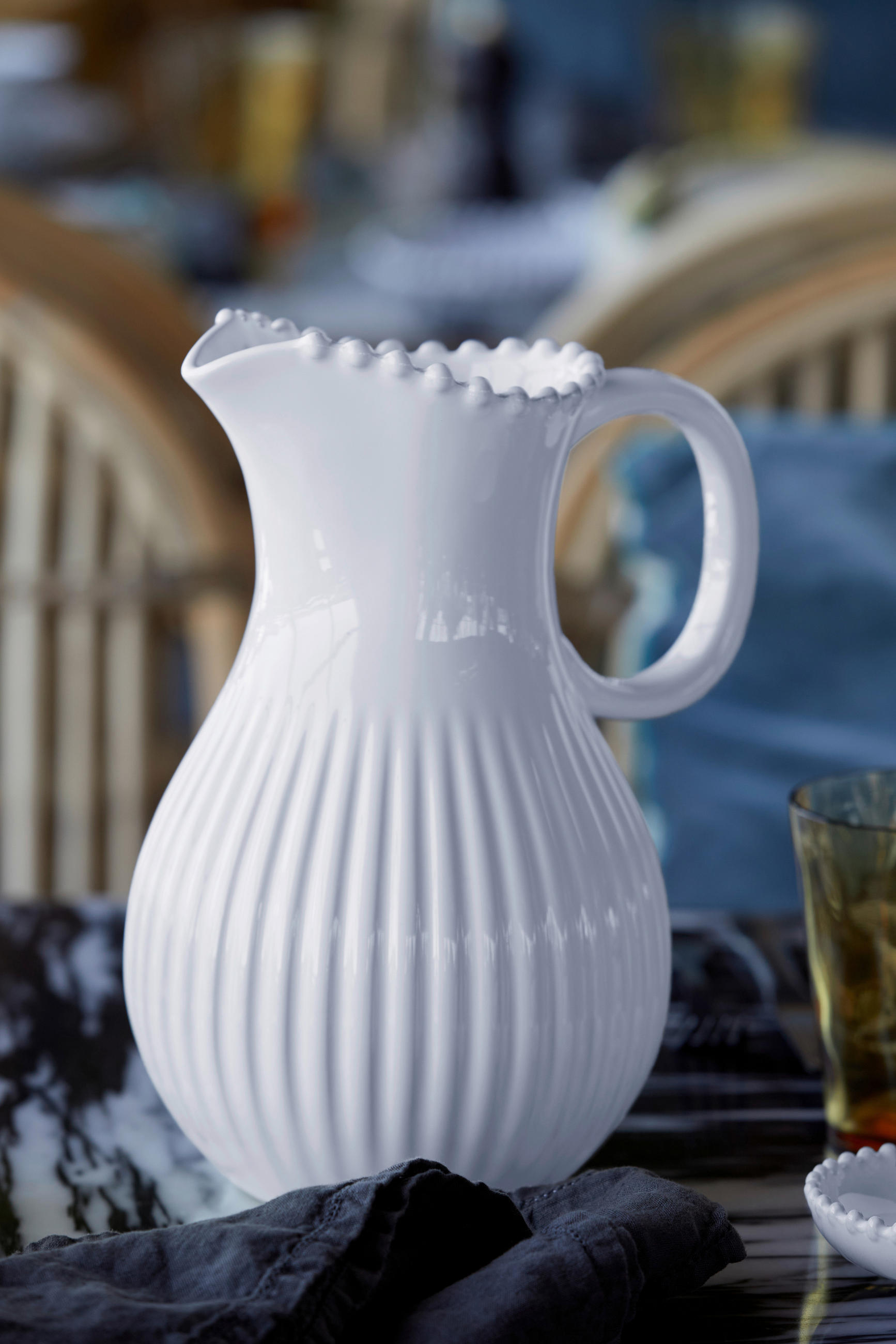 KRUG    - Weiß Hochglanz, Basics, Keramik (19/29/18,5cm) - Costa Nova