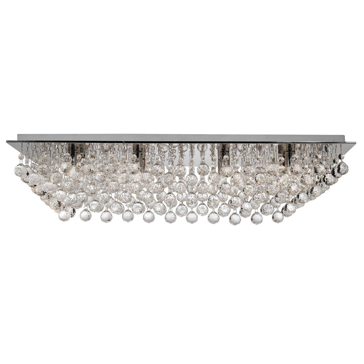 DECKENLEUCHTE    83/34/20 cm  - Chromfarben, Design, Glas/Metall (83/34/20cm)