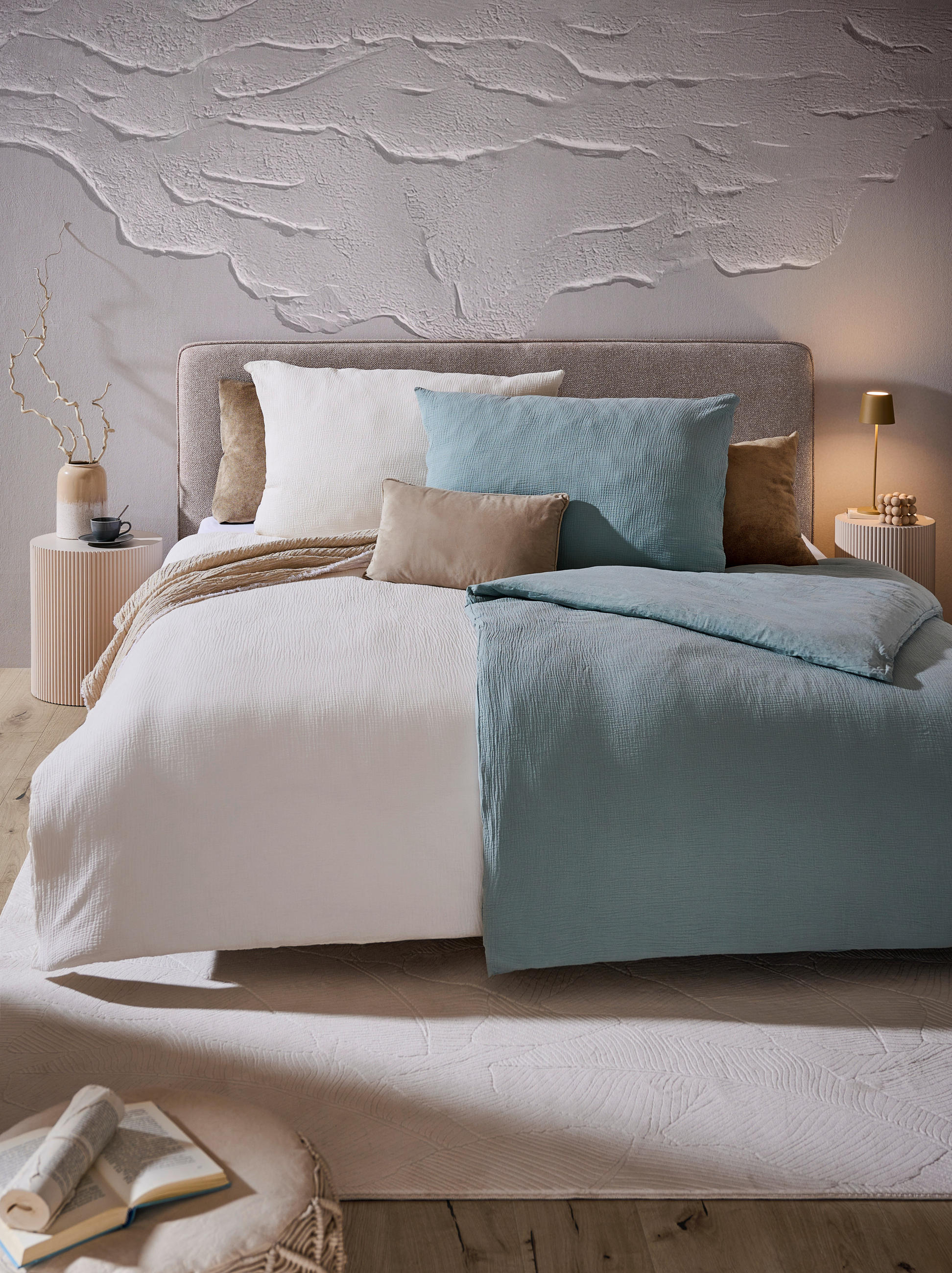 BETTWÄSCHE Musselin, Renforcé 140/200 cm - Salbeigrün, Basics, Textil (140/200cm) - Novel