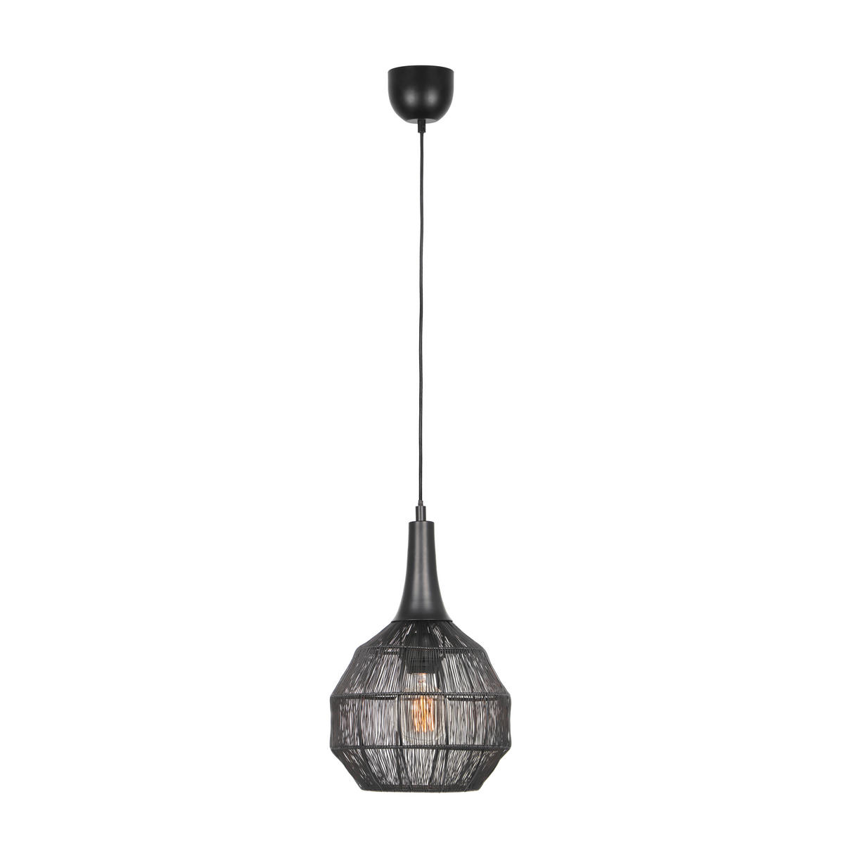 HÄNGELEUCHTE 26/150 cm    - Schwarz, Basics, Metall (26/150cm) - Trio Leuchten