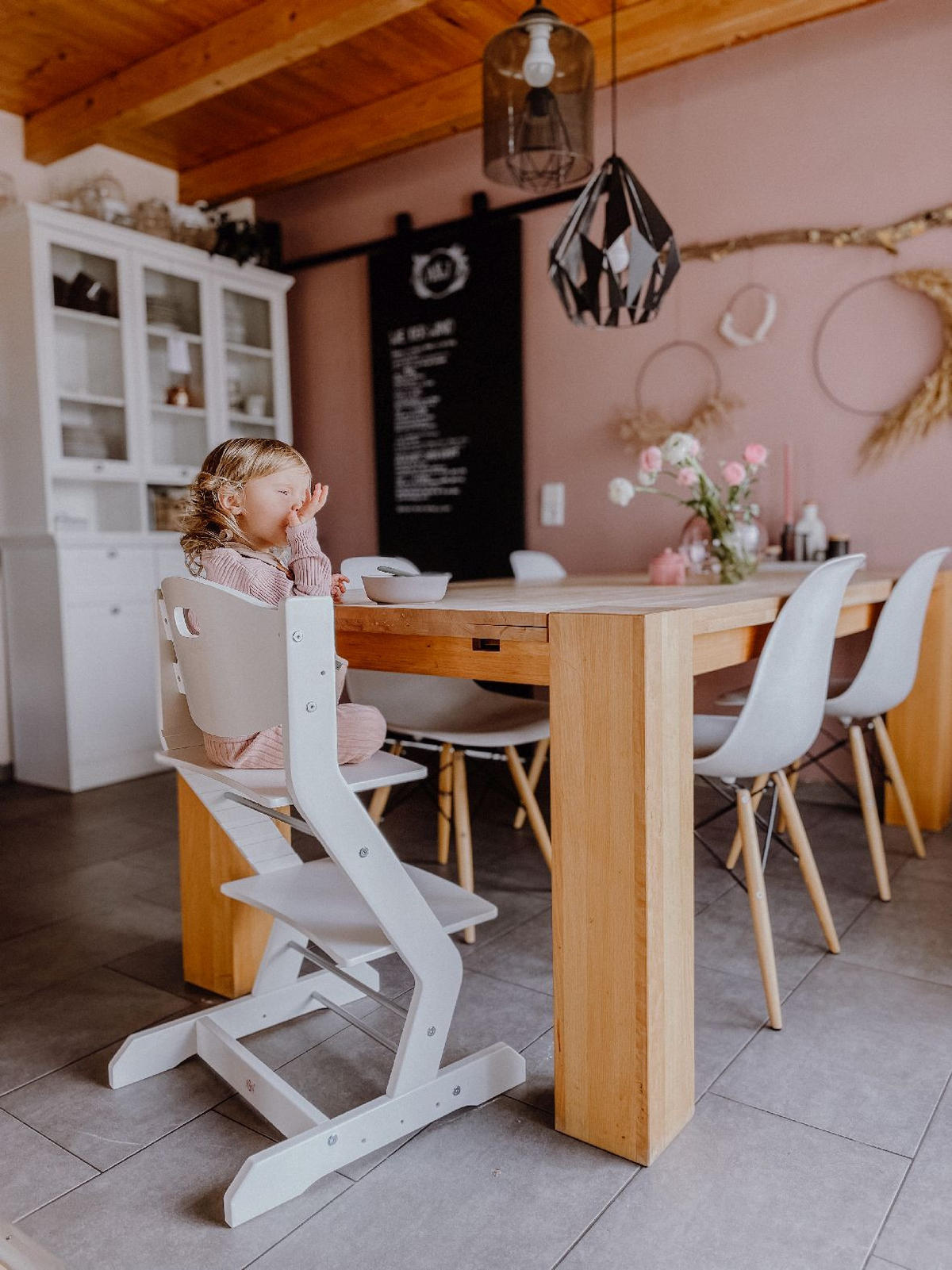 KINDERSTUHL - Weiß, Basics, Holz (50/43/81cm) - tiSsi