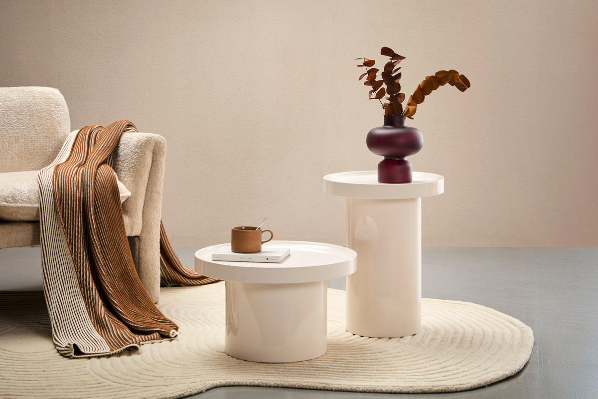 BEISTELLTISCH 40/40/50,5 cm Kaschmir rund  - Kaschmir, Design, Holzwerkstoff (40/40/50,5cm) - Novel