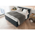 BOXSPRINGBETT 180/200 cm  in Anthrazit  - Anthrazit/Schwarz, KONVENTIONELL, Textil/Metall (180/200cm) - Carryhome