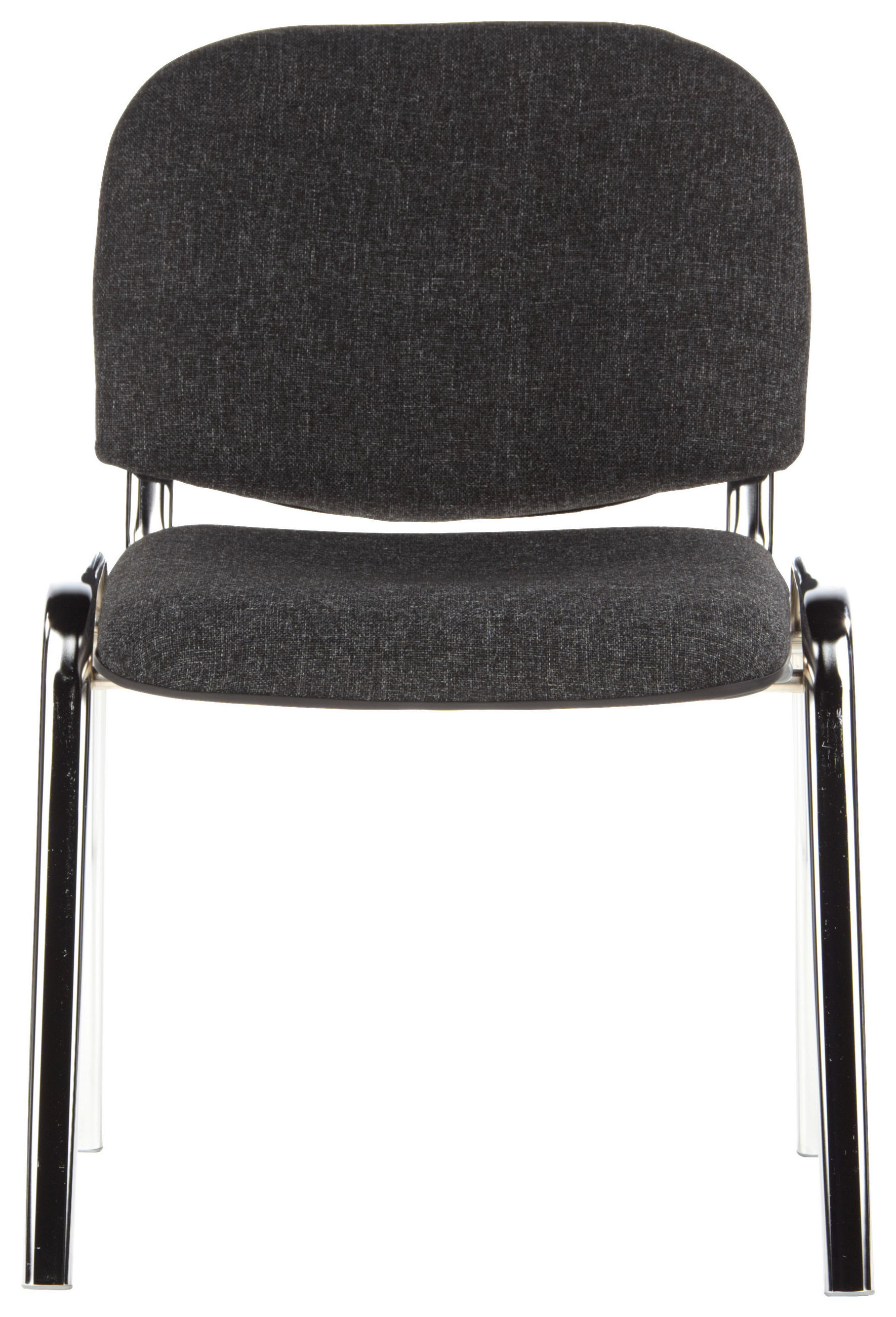 BESUCHERSTUHL Anthrazit, Chromfarben  - Chromfarben/Anthrazit, Basics, Textil/Metall (58/84/41cm) - MID.YOU