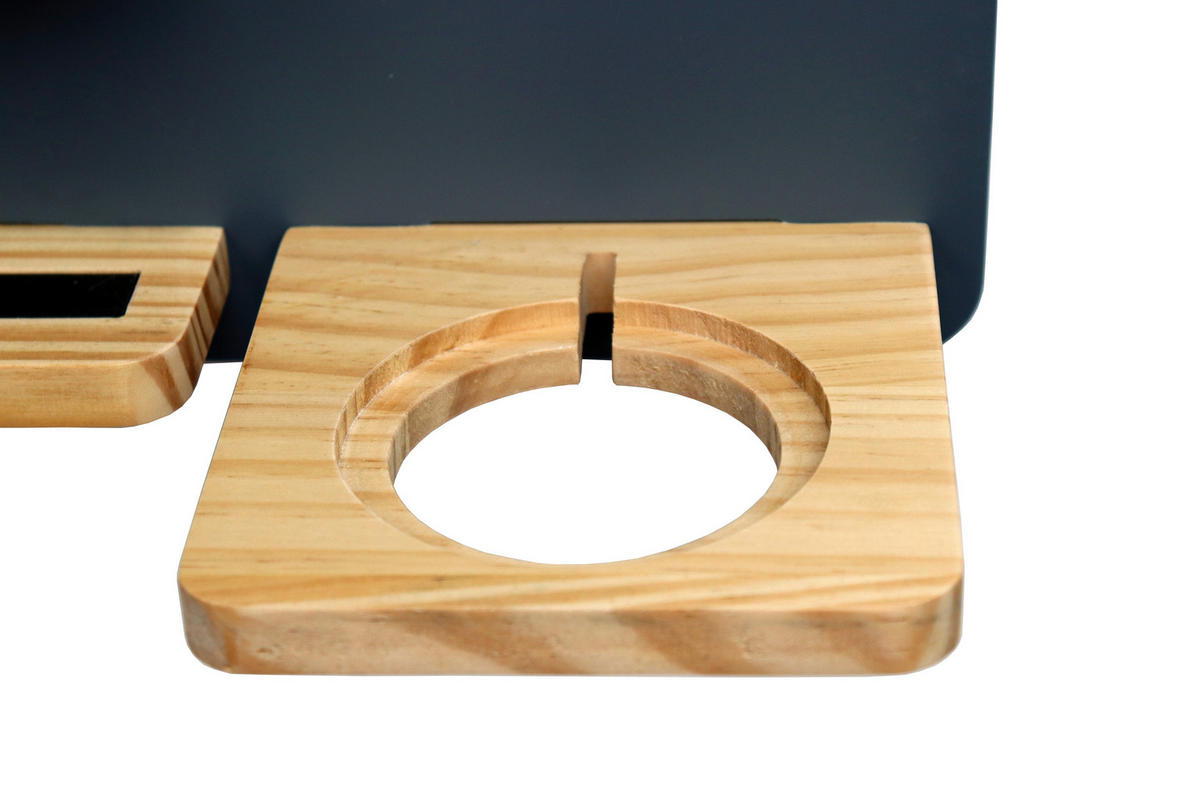 Regal für Toniebox und Figuren 40/30/15 cm  - Naturfarben/Grau, Trend, Holz/Holzwerkstoff (40/30/15cm) - Ben'n'jen
