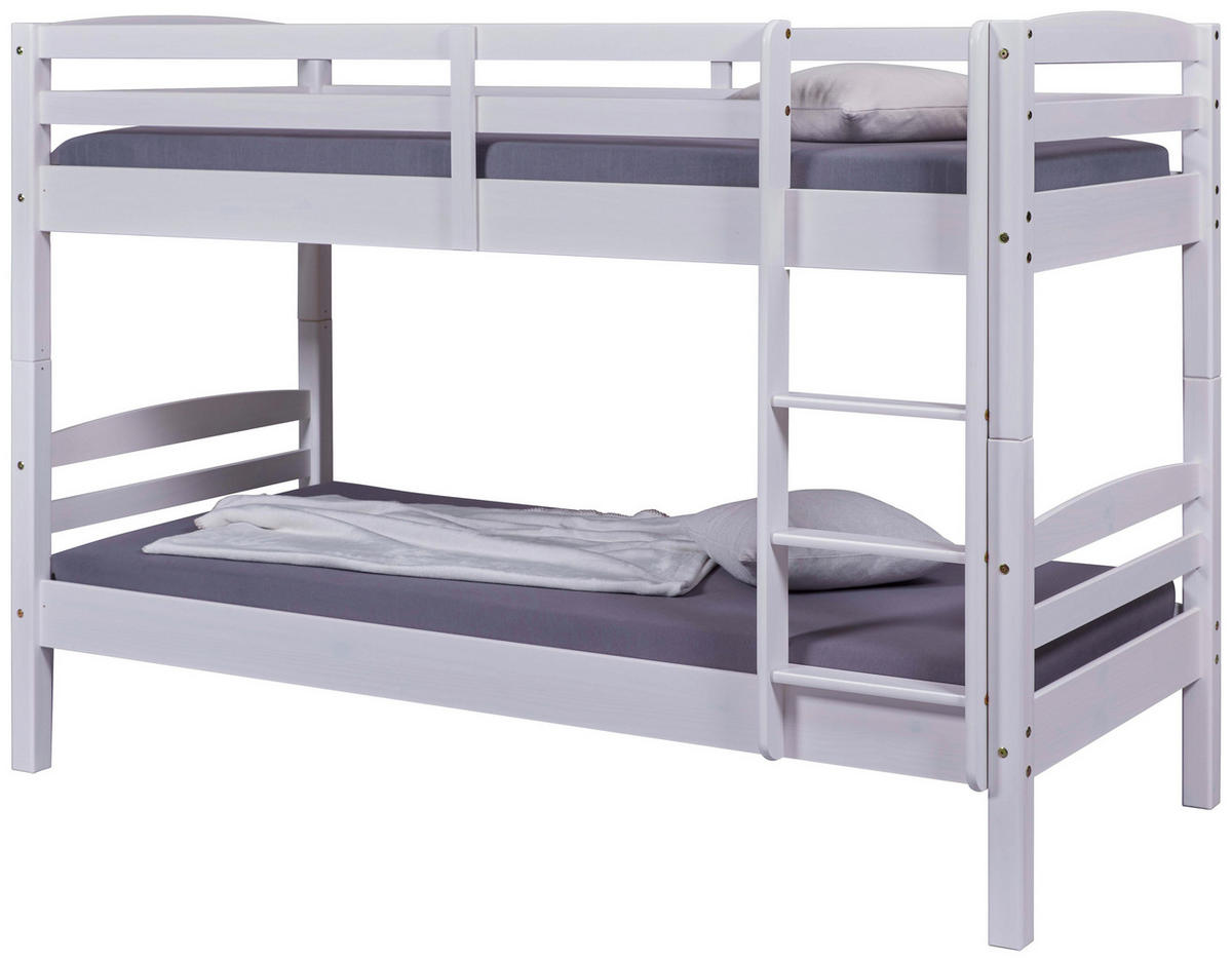 ETAGENBETT - Weiß, KONVENTIONELL, Holz (90/200cm) - Livetastic
