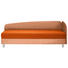 LIEGE in Textil Orange - Chromfarben/Orange, KONVENTIONELL, Textil/Metall (204/75/94cm) - Joka LIEGE in Textil Orange - Chromfarben/Orange, KONVENTIONELL, Textil/Metall (204/75/94cm) - Joka