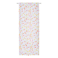 HOTOVÝ ZÁVĚS, průhledné, 140/245 cm - bílá/vícebarevná, Konvenční, textil (140/245cm) - Esposa