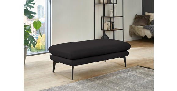 ECKSOFA in Echtleder Dunkelbraun 310/180 cm - Dunkelbraun/Schwarz, Design, Leder/Metall (310/180cm) - Dieter Knoll