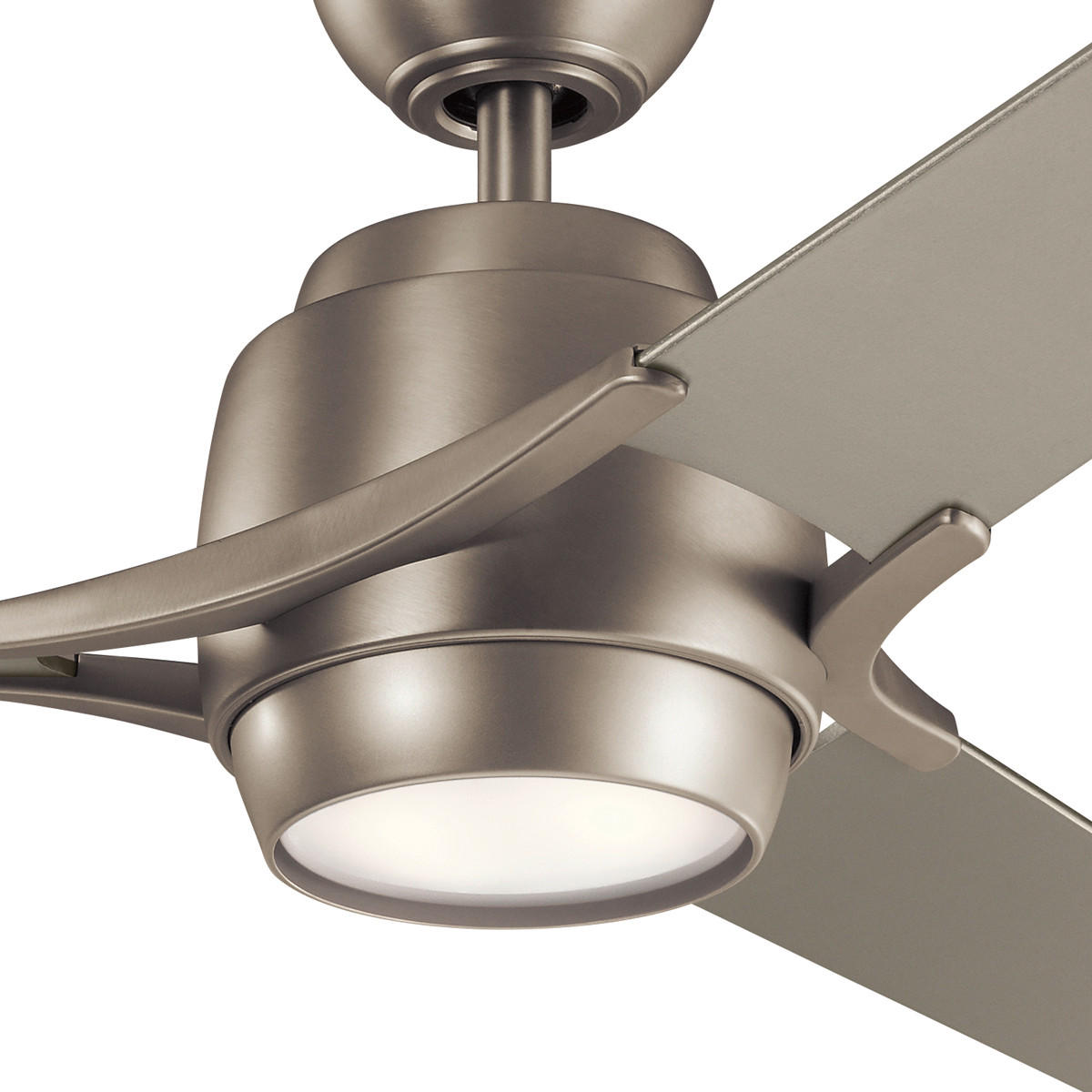 DECKENVENTILATOR - Silberfarben/Nickelfarben, Design, Holz/Metall (152/46cm) - Elstead Lighting