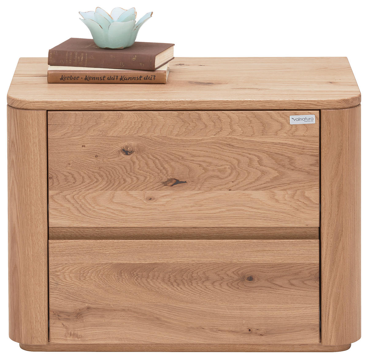NOČNÝ STOLÍK, divoký dub, farba duba, 60/45/38 cm - farba duba, Natur, drevo (60/45/38cm) - Valnatura