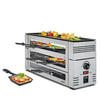 RACLETTE-GRILL PizzaRaclette6  - Silberfarben, Basics, Metall (46/16/21.5cm) - Spring