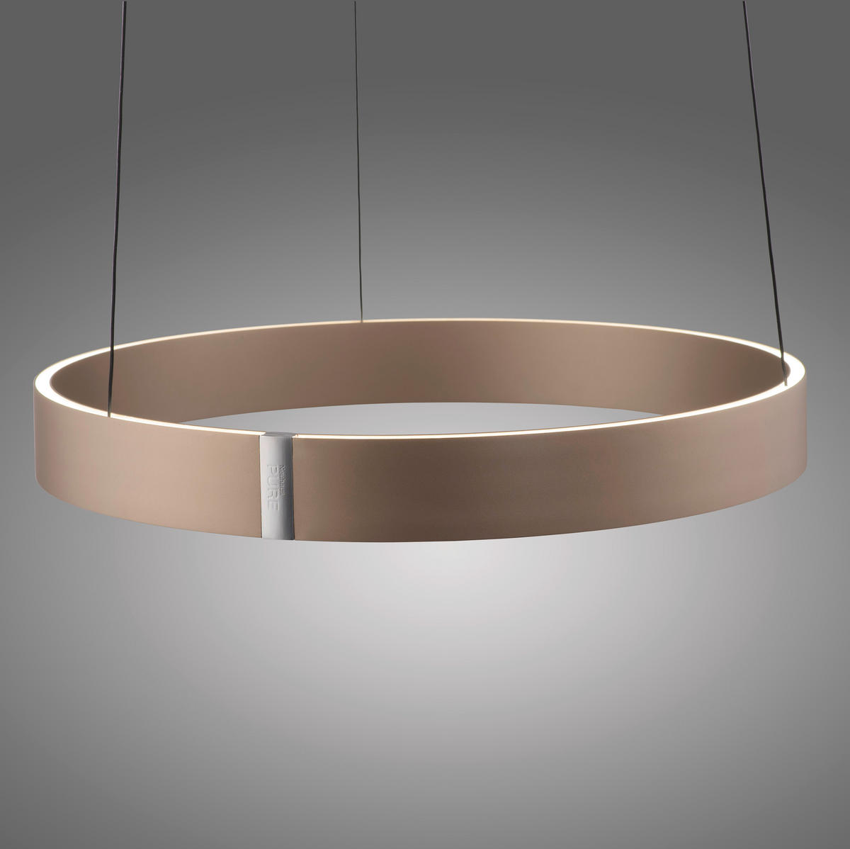 LED-PENDELLEUCHTE PURE E-Clipse 50/50/350 cm   - Bronzefarben, MODERN, Kunststoff/Metall (50/50/350cm) - Neuhaus PURE
