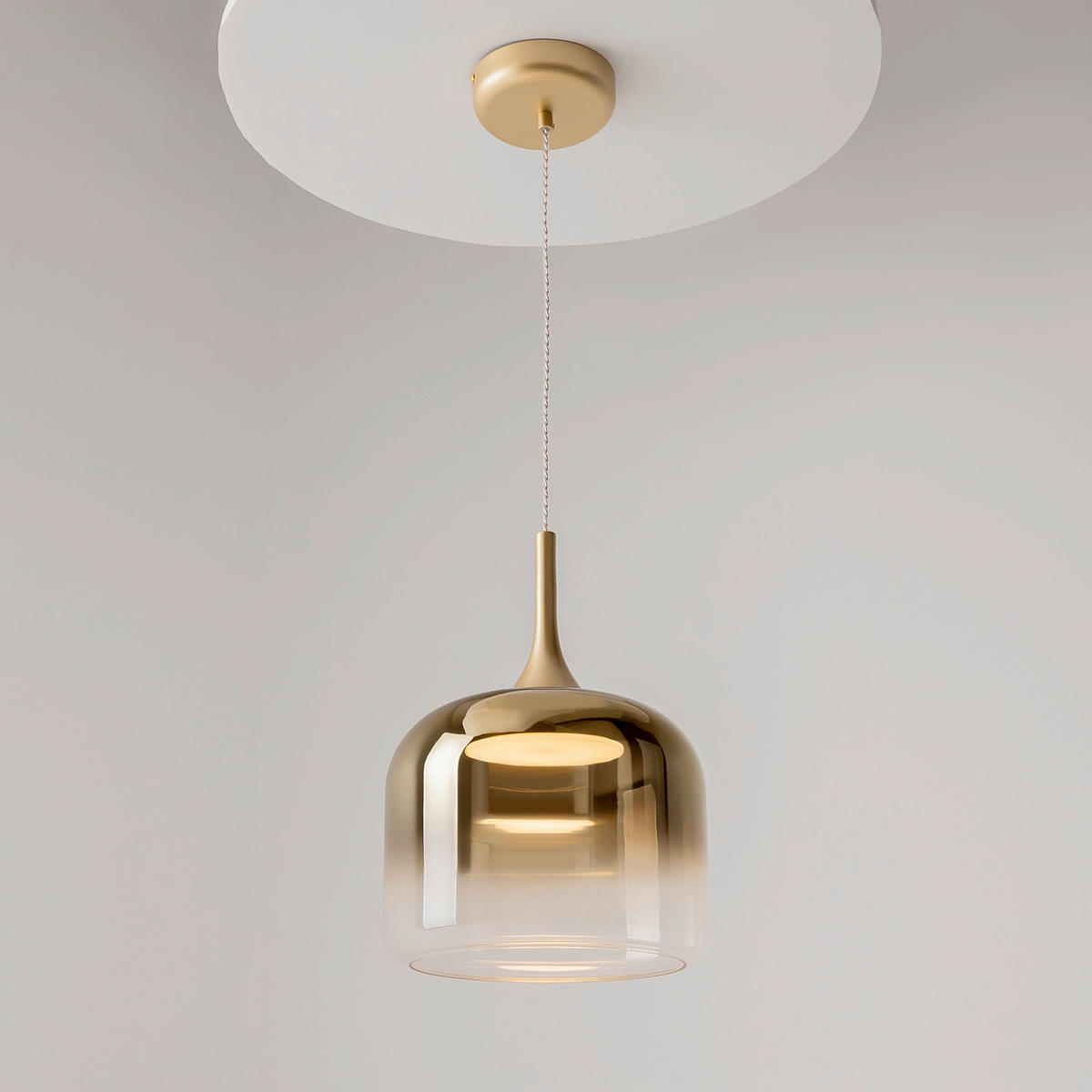 PENDELLEUCHTE 26/339.5 cm    - Goldfarben, Design, Metall (26/339.5cm) - MAYTONI