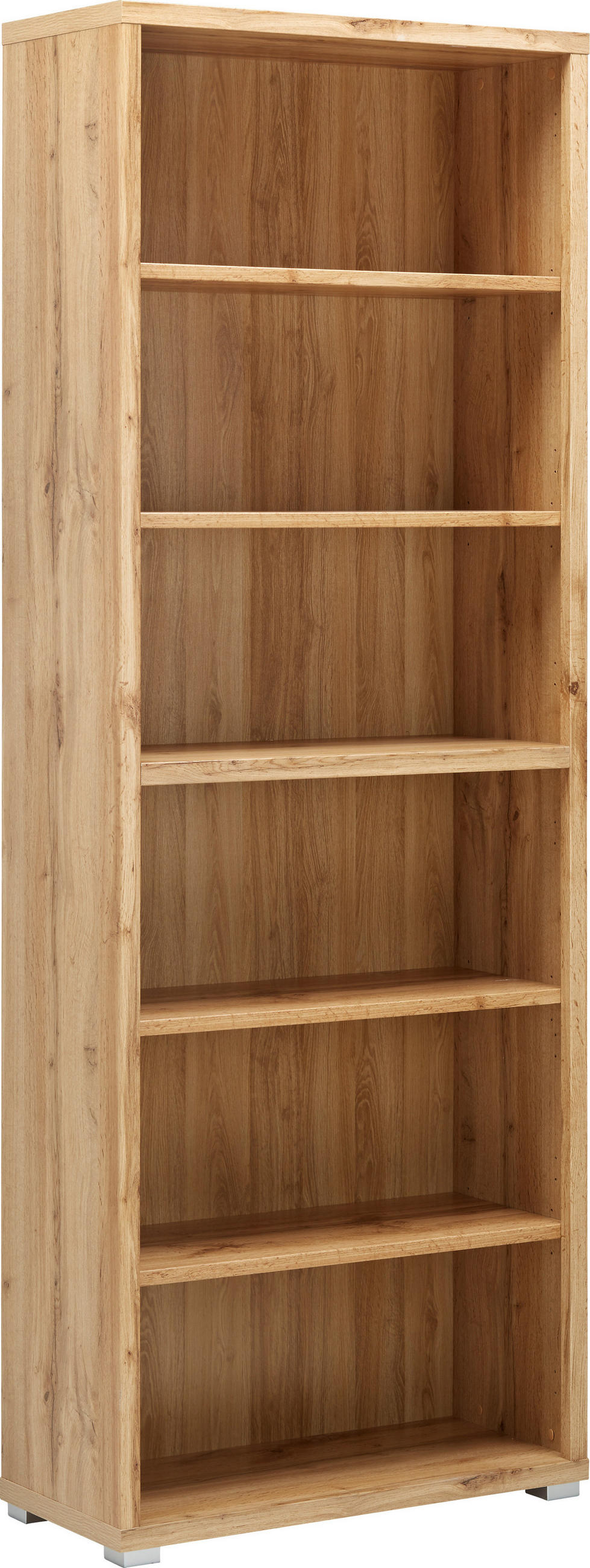 REGAL Eichefarben  - Eichefarben/Silberfarben, MODERN, Holzwerkstoff (80/218/36cm) - Xora