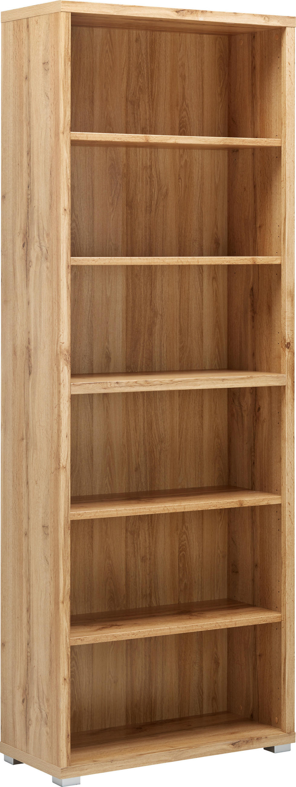 REGAL Eichefarben  - Eichefarben/Silberfarben, MODERN, Holzwerkstoff (80/218/36cm) - Xora