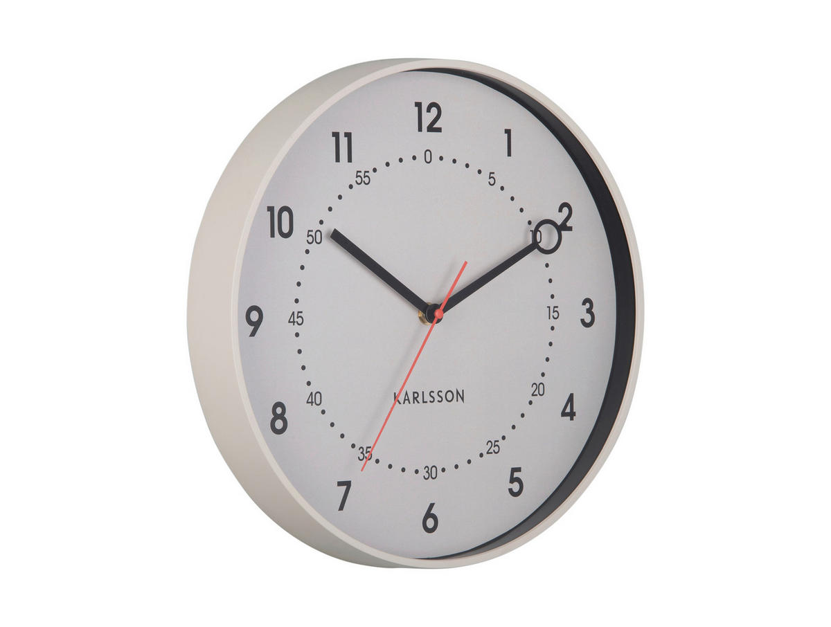 UHR  Greige 31,5 cm  - Greige, Basics, Kunststoff (31,5cm) - Karlsson