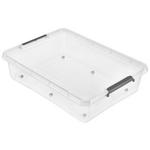 BOX MIT DECKEL    76/57/18 cm  - Transparent, Basics, Kunststoff (76/57/18cm) - Homeware