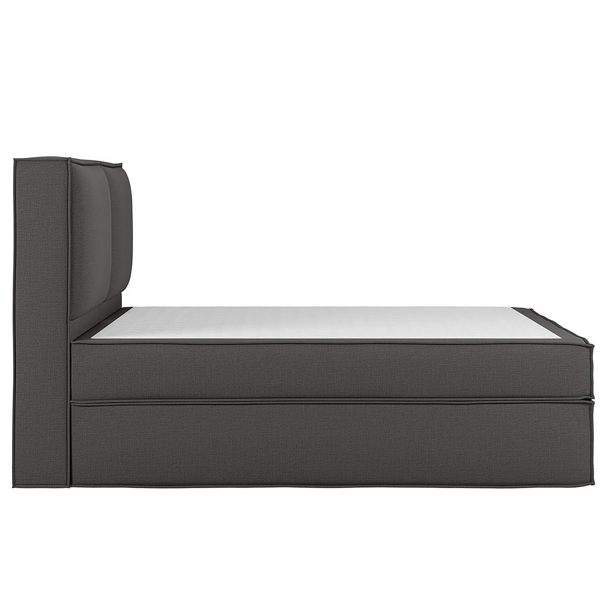 BOXSPRINGBETT 240/220 cm  in Anthrazit  - Anthrazit, Design, Textil (240/220cm) - home24