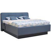 POLSTERBETT Matratze, Lattenrost 180/200 cm  in Blau  - Blau/Weiß, Basics, Holz/Textil (180/200cm) - RUF Betten