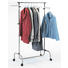 KLEIDERWAGEN Alufarben, Chromfarben, Schwarz - Chromfarben/Alufarben, Basics, Kunststoff/Metall (75/103-165/42cm) - CARRYHOME