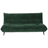 3-SITZER-SOFA in Mikrofaser Dunkelgrün  - Dunkelgrün/Schwarz, Konventionell, Textil/Metall (230/100/101cm) - MID.YOU