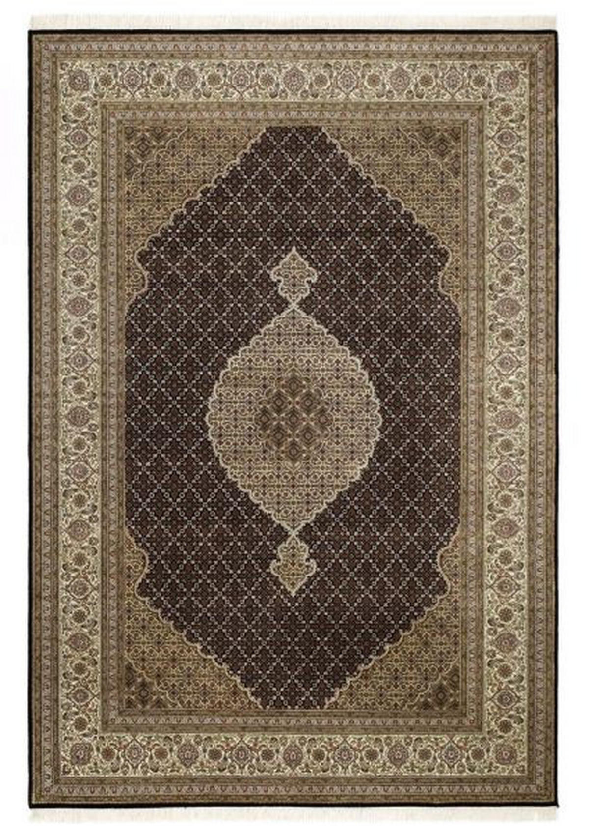 ORIENTTEPPICH 140/200 cm Cavari Mahi Creme, Schwarz  - Creme/Schwarz, KONVENTIONELL, Textil (140/200cm) - Cazaris