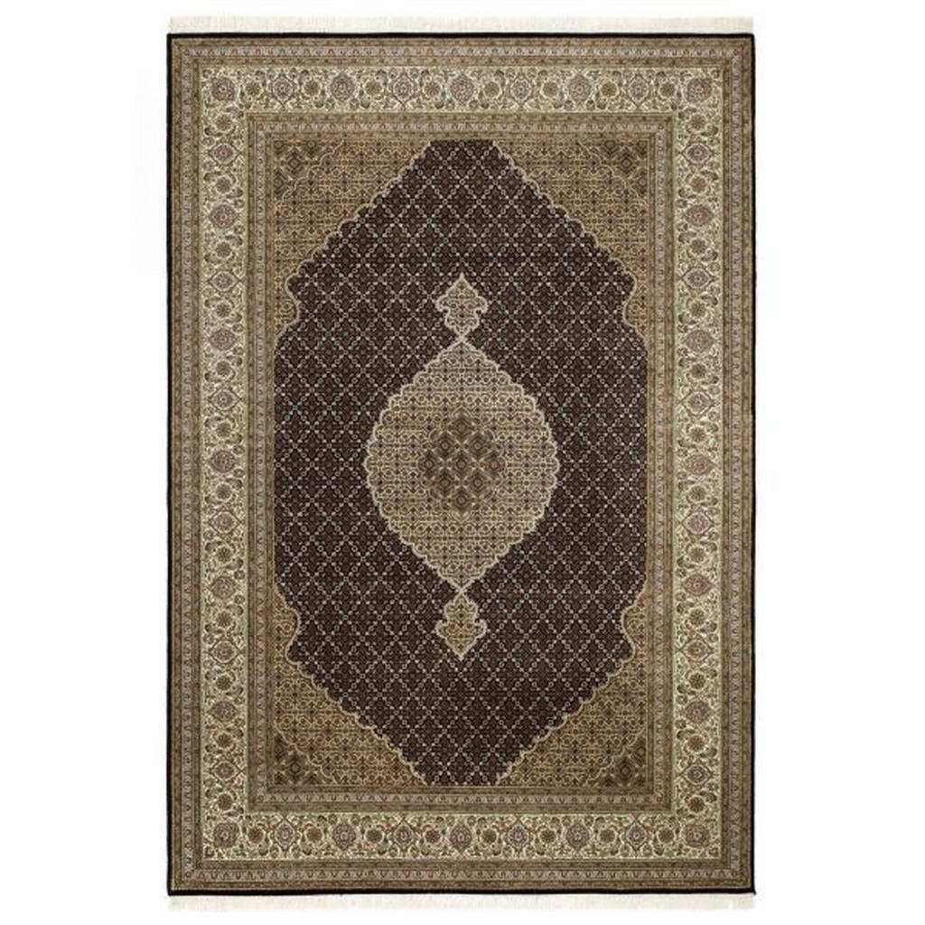 Orientalischer Webteppich Creme Cavari Mahi 140x200 cm