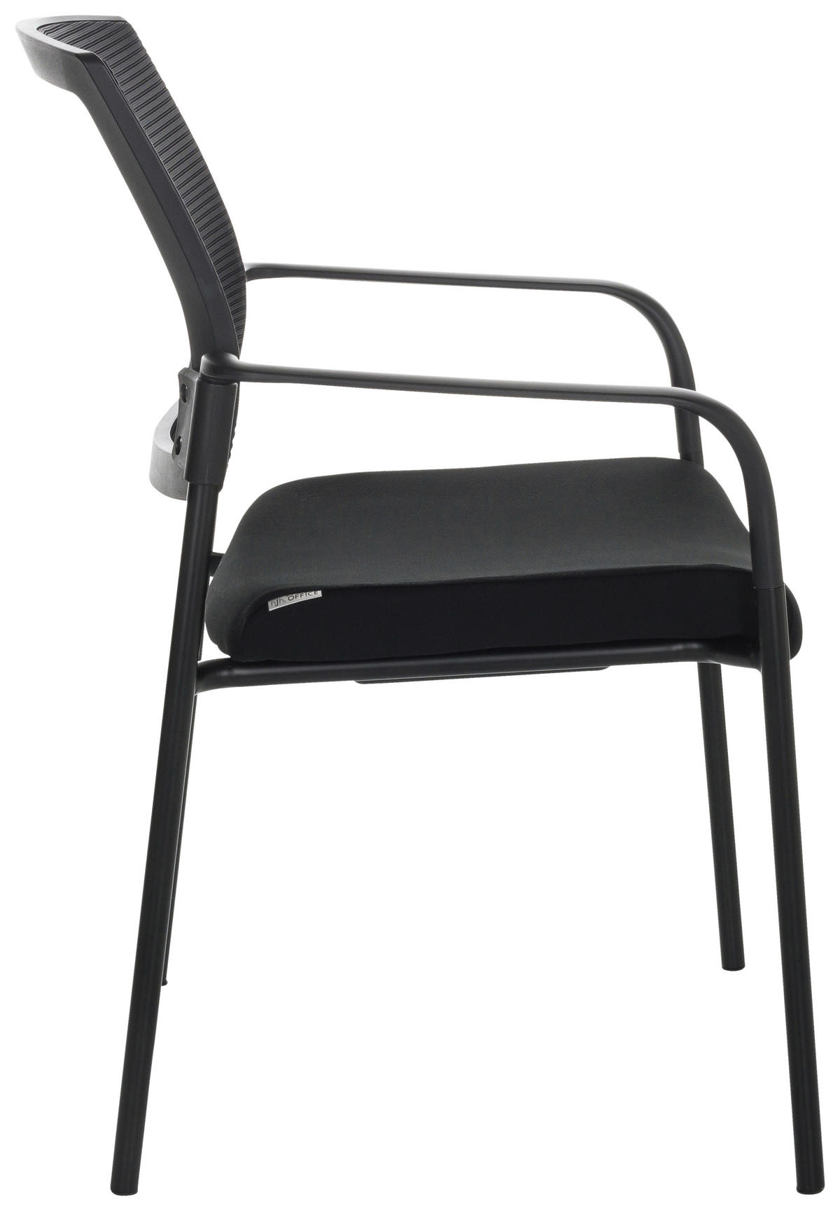 BESÖKSSTOL  i nätklädsel, flatväv svart  - svart, Basics, metall/textil (51/126/61cm) - MID.YOU