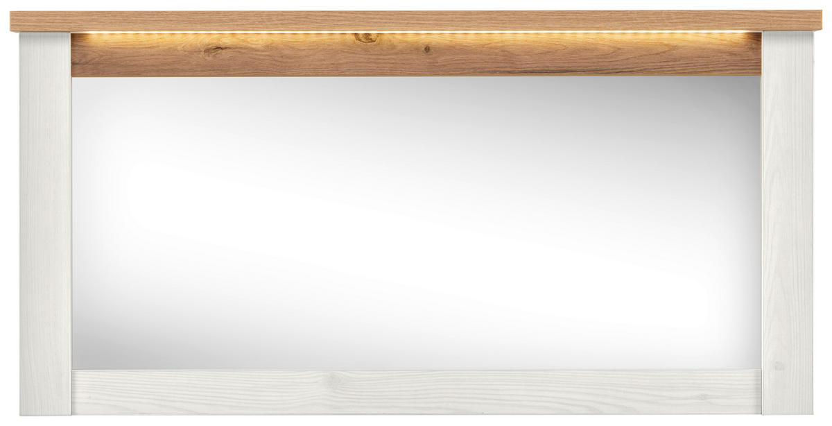 FALI TÜKÖR 110/55/6 cm    - San Remo tölgy/tölgyfa, Basics, faalapú anyag (110/55/6cm) - Landscape