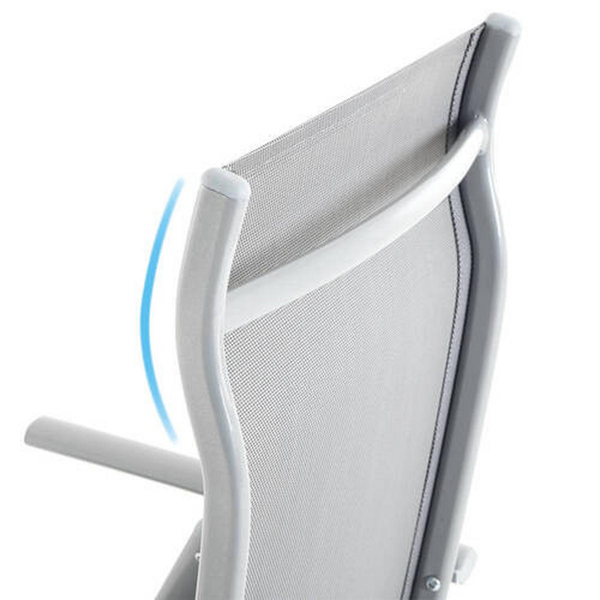 GARTENKLAPPSESSEL-SET Aluminium Grau  - Grau, Basics, Textil/Metall (70/106/56cm) - Modante