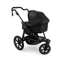 KOMBIKINDERWAGEN  tfk pro 2-in-1 Kombikinderwagen  schwarz  - Anthrazit/Schwarz, Basics, Textil/Metall (66/118/110cm) - TFK