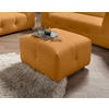 HOCKER in Textil Goldfarben  - Goldfarben/Schwarz, Design, Kunststoff/Textil (72/44/72cm) - Livetastic