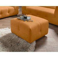 HOCKER in Textil Goldfarben  - Goldfarben/Schwarz, Design, Kunststoff/Textil (72/44/72cm) - Livetastic
