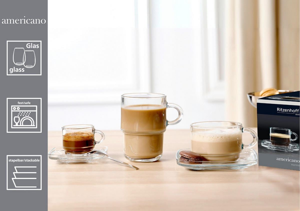 GLÄSERSET 4-teilig  - Klar, Basics, Glas (18/14/12cm) - Ritzenhoff Breker