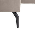 ECKSOFA  in Mikrofaser Grau  180/302 cm  - Schwarz/Grau, KONVENTIONELL, Textil/Metall (180/302cm) - Carryhome