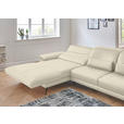 ECKSOFA  in Echtleder Naturfarben  193/328 cm  - Schwarz/Naturfarben, Design, Leder/Metall (193/328cm) - Dieter Knoll