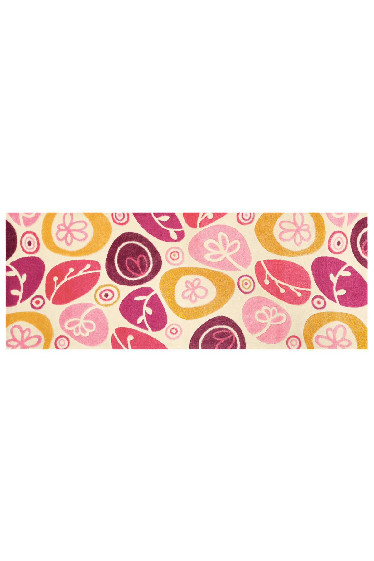 FUSSMATTE 64/168 cm  - Rot/Multicolor, Basics, Kunststoff/Textil (64/168cm) - Kayoom