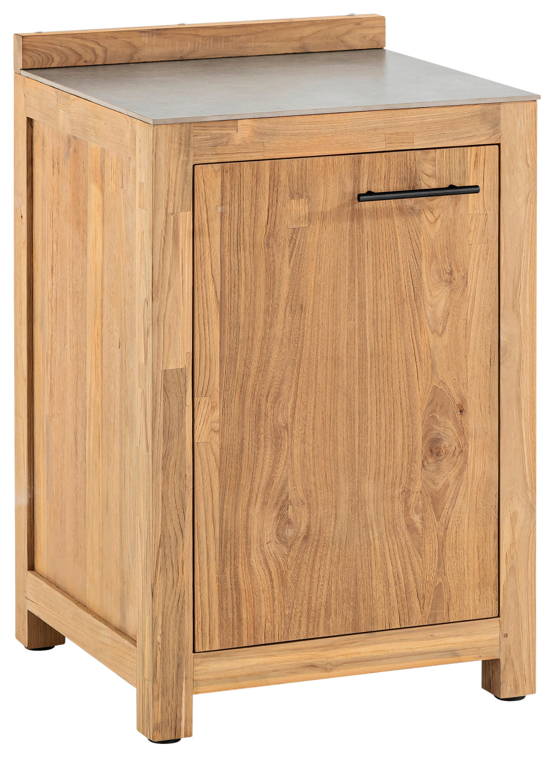 OUTDOORKÜCHE - Anthrazit/Titanfarben, Trend, Holz/Keramik (60/94,7/57,5cm)