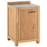 OUTDOORKÜCHE - Anthrazit/Titanfarben, Trend, Holz/Keramik (60/94,7/57,5cm)