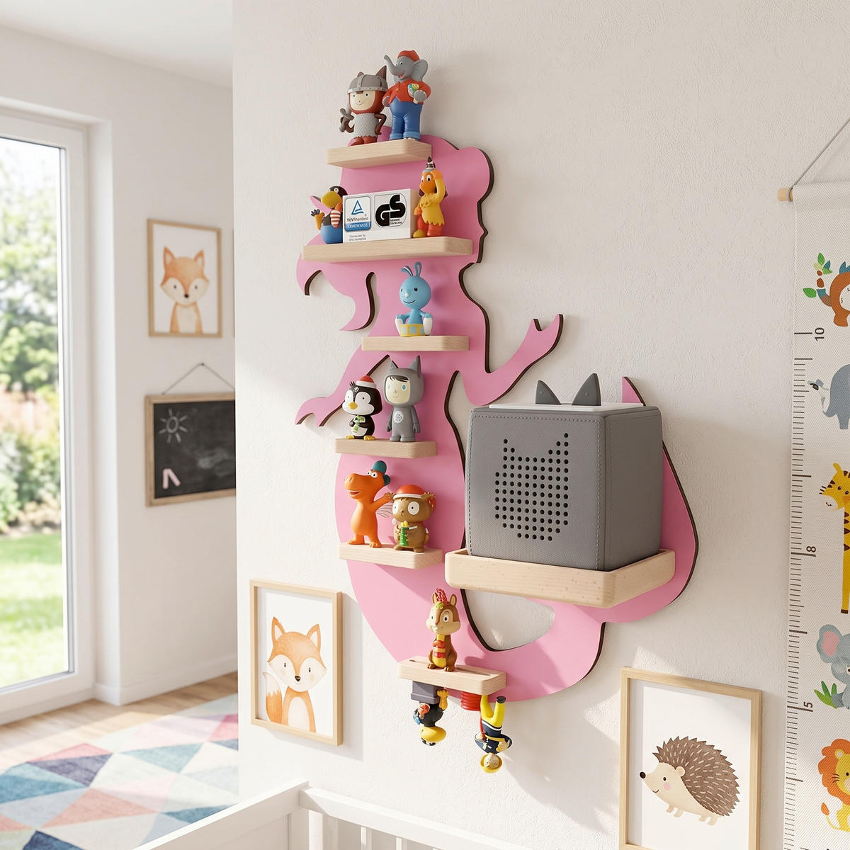KINDERREGAL  - Pink, Modern, Holzwerkstoff (39/50/19cm) - Livetastic