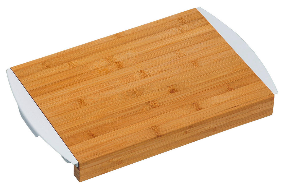 DASKA ZA REZANJE  drvo, plastika   - bijela, Basics, drvo/plastika (25,5/4/41cm) - Kesper