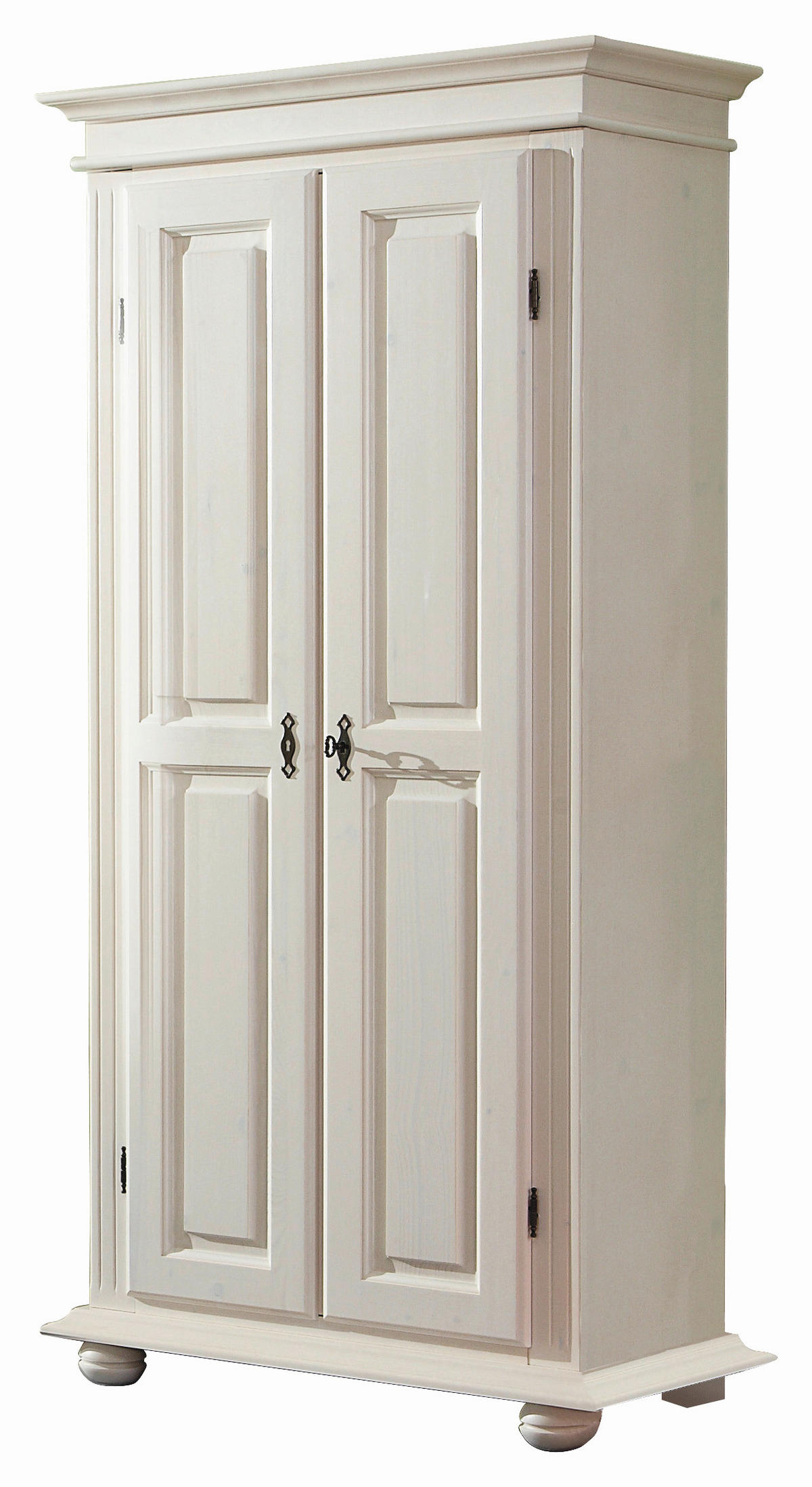 SCHUHSCHRANK Fichte massiv Weiß  - Weiß, LIFESTYLE, Holz (90/190/45cm) - Landscape
