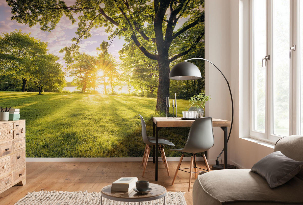 NON WOVEN-TAPET 400/250 cm  - grön/blå, Natur (400/250cm) - Komar