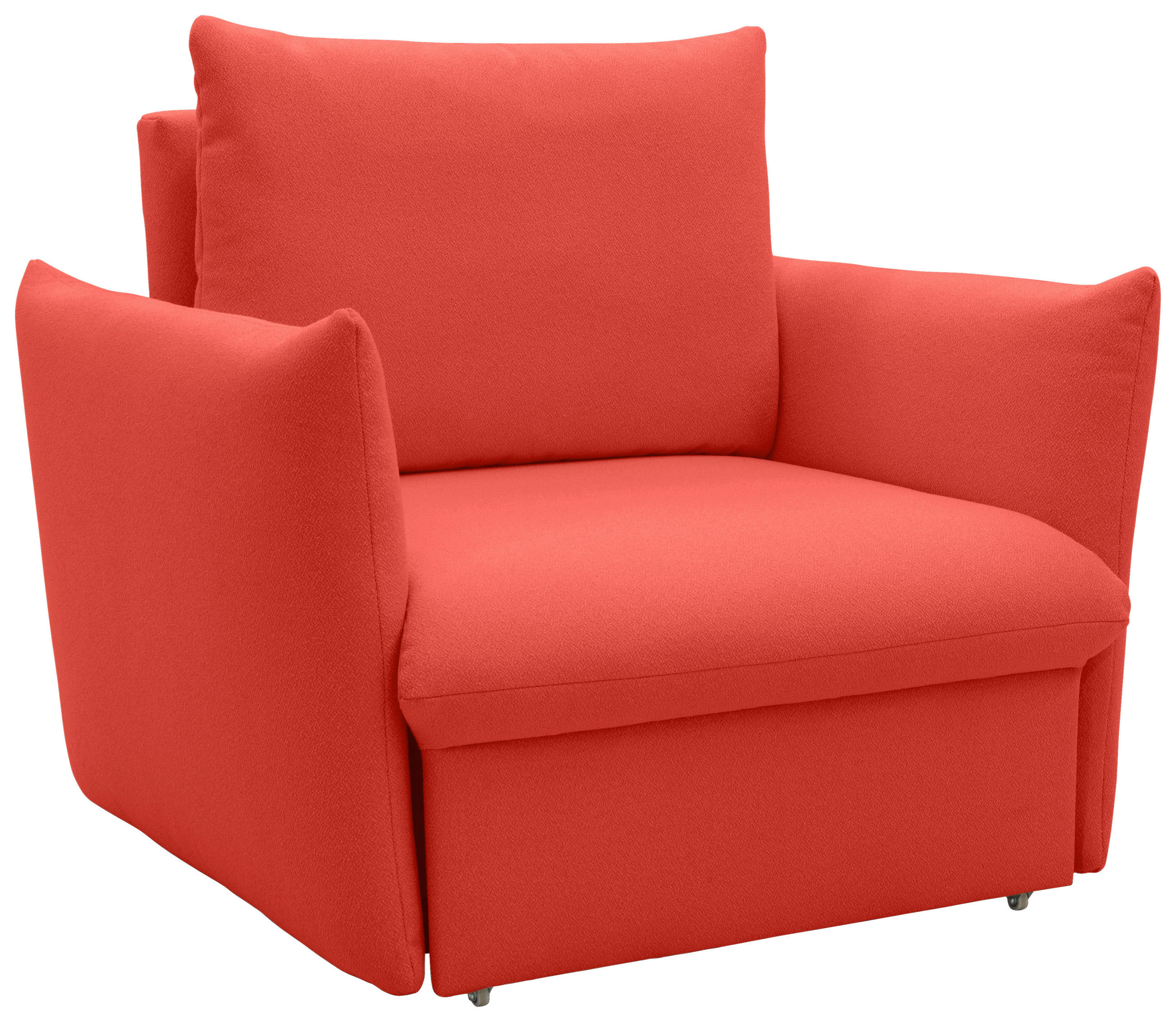 SESSEL Mikrofaser Orange    - Schwarz/Orange, Design, Kunststoff/Textil (120/100/97cm) - LOOKS by W.Joop