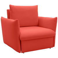 SESSEL Mikrofaser Orange    - Schwarz/Orange, Design, Kunststoff/Textil (120/100/97cm) - LOOKS by W.Joop