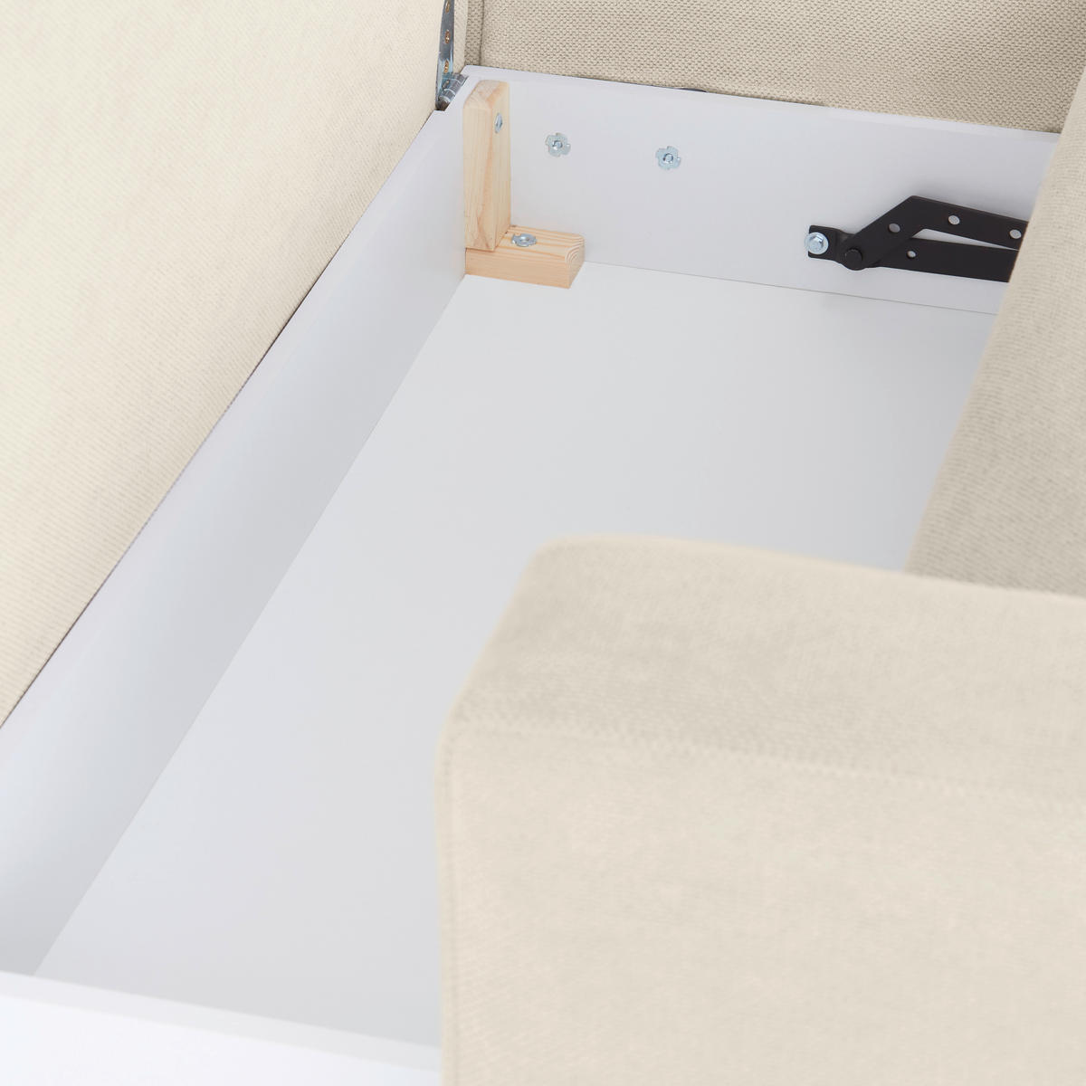 ECKSOFA in Sahara  - Schwarz/Sahara, Modern, Textil/Metall (238/162cm) - Ondega