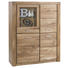 HIGHBOARD Wildeiche furniert, massiv geölt Eichefarben - Chromfarben/Eichefarben, LIFESTYLE, Glas/Holz (110/140/40cm) - Carryhome HIGHBOARD Wildeiche furniert, massiv geölt Eichefarben - Chromfarben/Eichefarben, LIFESTYLE, Glas/Holz (110/140/40cm) - Carryhome