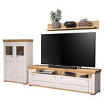 WOHNWAND  in Kaschmir, Eiche Artisan  306/192/53 cm  - Kaschmir/Eiche Artisan, ROMANTIK / LANDHAUS, Glas/Holzwerkstoff (306/192/53cm) - Landscape